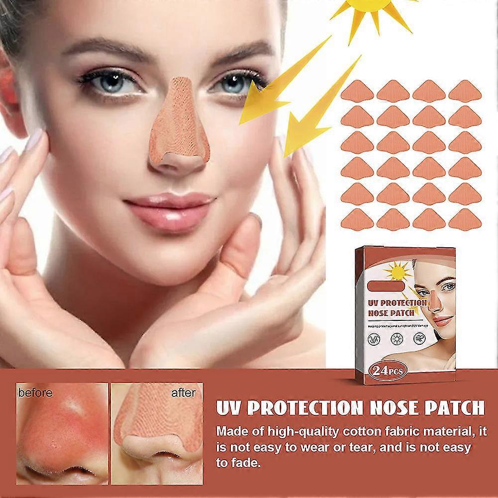 24 pcs Sunscreen Nose Patch UV Protection Nose Cover Sports Outdoor Skin-friendly Sun Nose Sticker โ image 4
