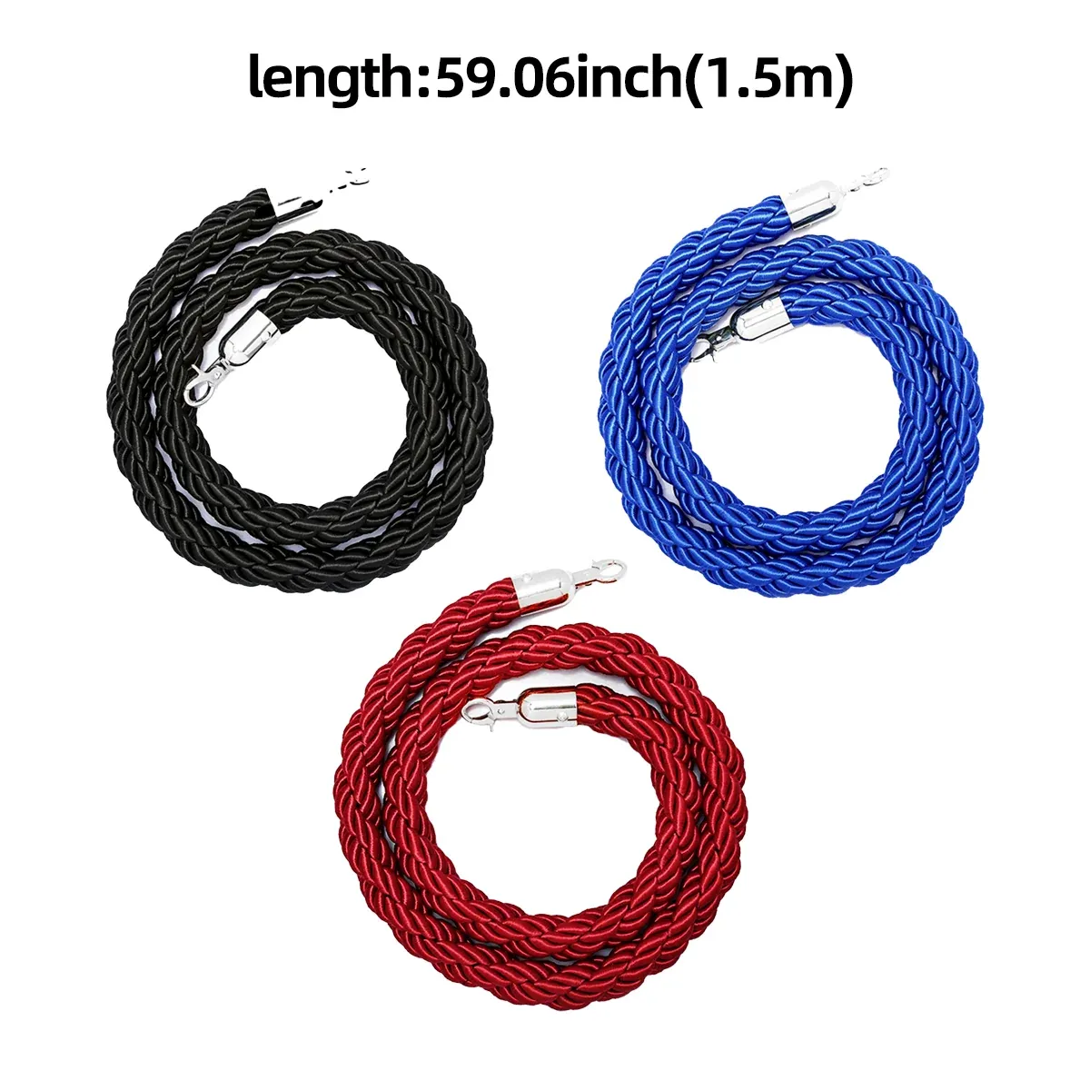 Barrier Warning Line 15M Welcome Pole Isolation Railing Guardrail Expandable - Red โ image 4