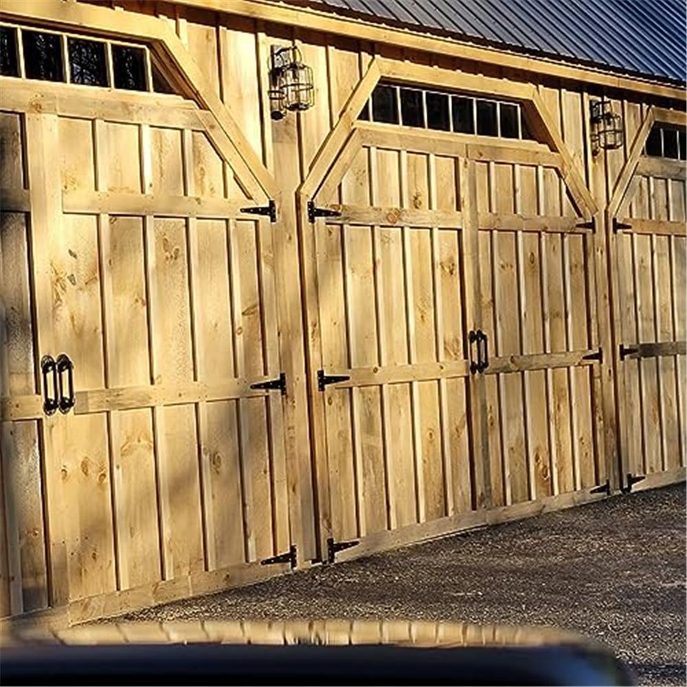 Heavy Duty T Hinge Tee T Strap Shed Gate Barn Fence Door Hinge Wrought Rustproof All Size Black (6 pcs, 8 inch) โ image 4