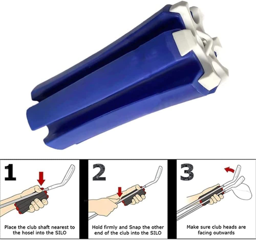 Portable Golf Club Retainer, Easy to Carry Club Carrier for Woods, Irons, Wedges, Putters and Hybrid & Utility Clubs — image 4