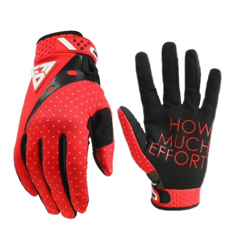Fistplast Nylon Off Road Motorcycle Mountain Bike Gloves Red XL
