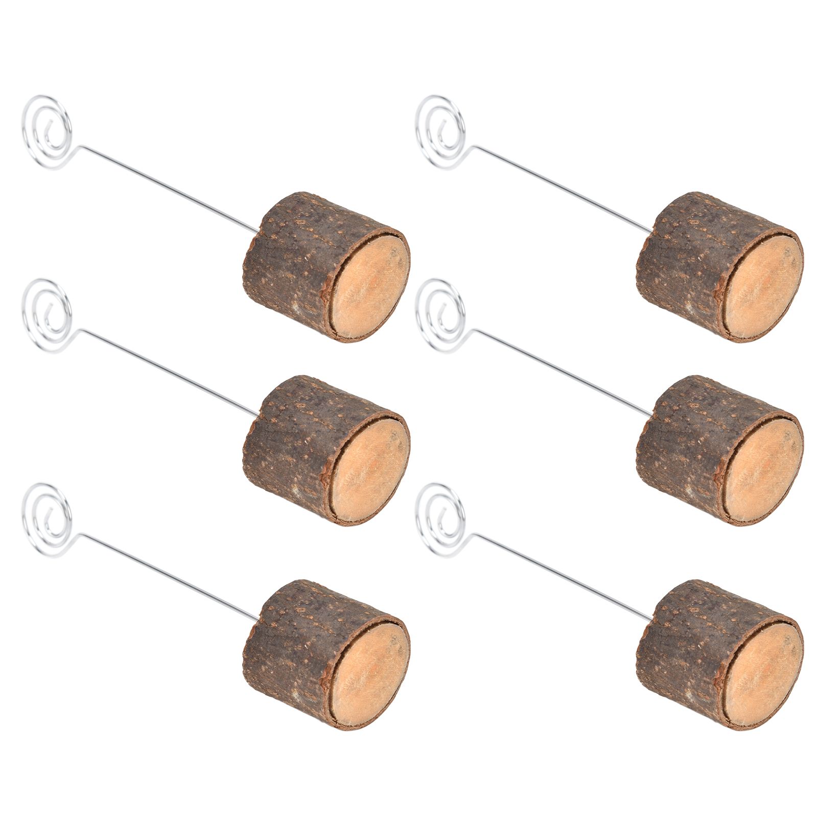 20Pcs Premium Wood Place Card Holders with Swirl Wire Name Cards Photo Holders for Wedding Birthday Festival โ image 6
