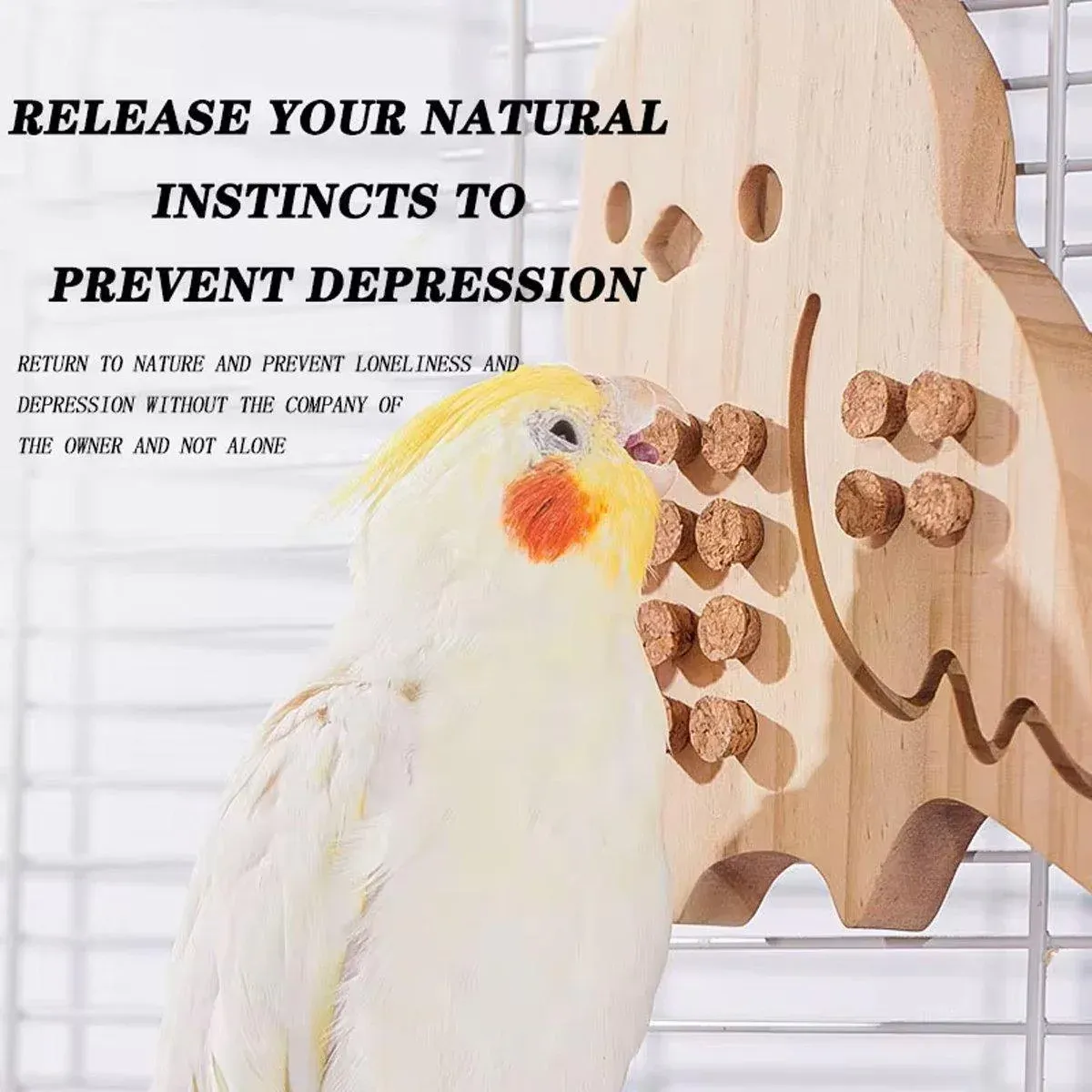 Parrot Toy Nibbling Relief Anti-Depression Puzzle Supplies for Bird Chewing Fun - Parrot Toys โ image 4