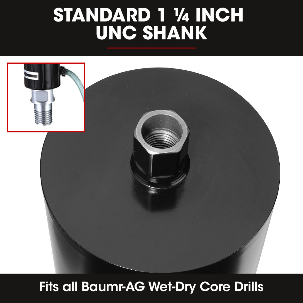 Baumr-AG 202 x 400mm Diamond Core Drill Bit DBX Series, Industrial 1.1/4-UNC โ image 4