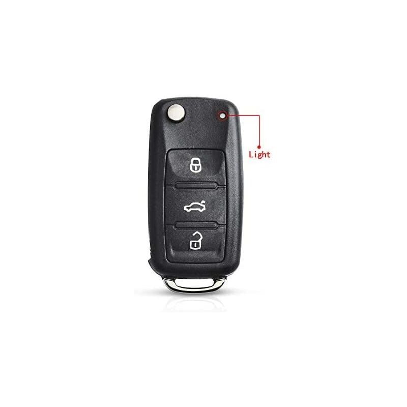 Replacement Folding Car Key Shell Fob For Vw Volkswagen Golf Mk6 T1Guan Polo Passat Cc Seat Skoda Octavia 3 Buttons — image 2