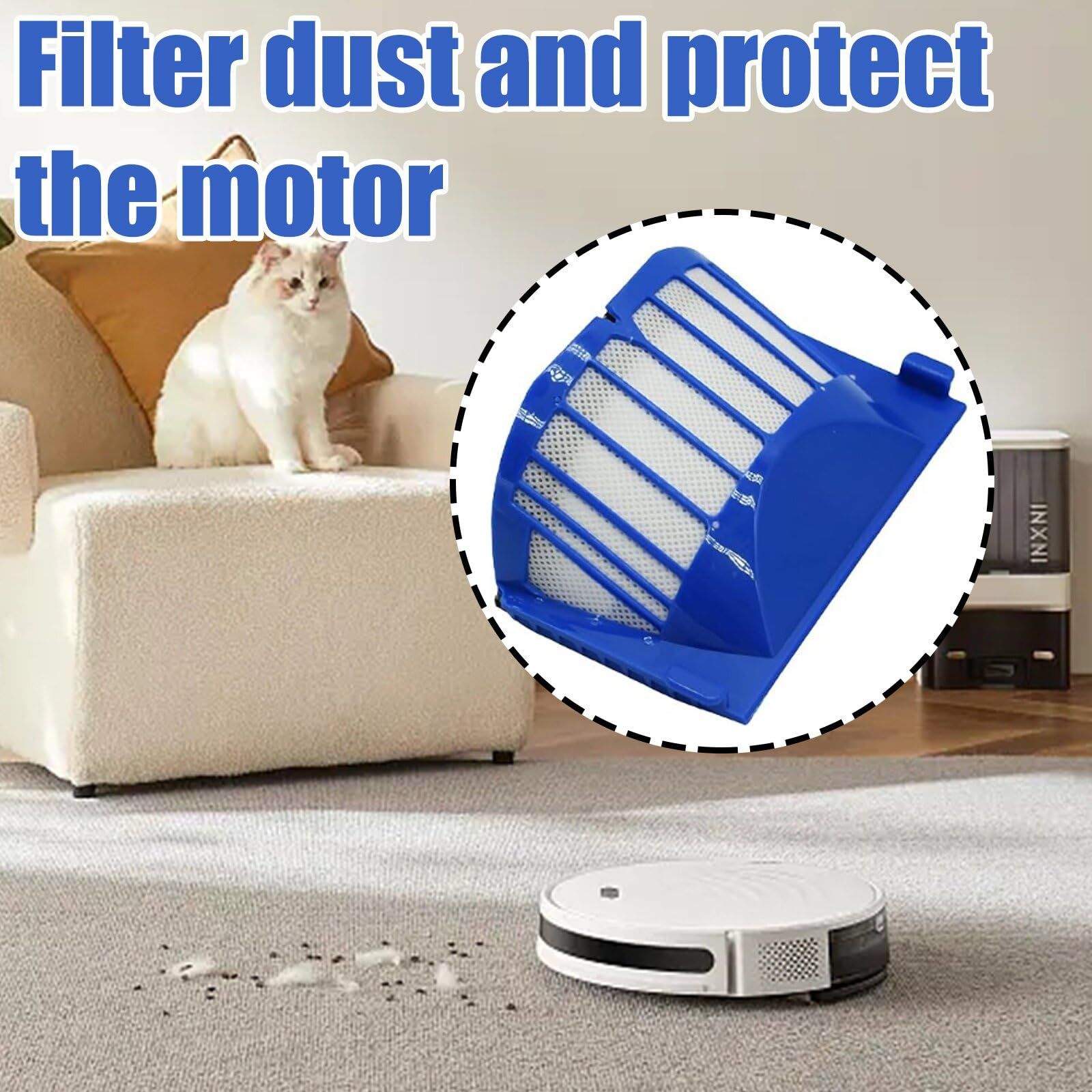 9PCS,DLD Accessory for = 600 610 620 650 Series Vacuum Cleaner Replacement Part Kit - Includes 3 Pack Filter — image 5