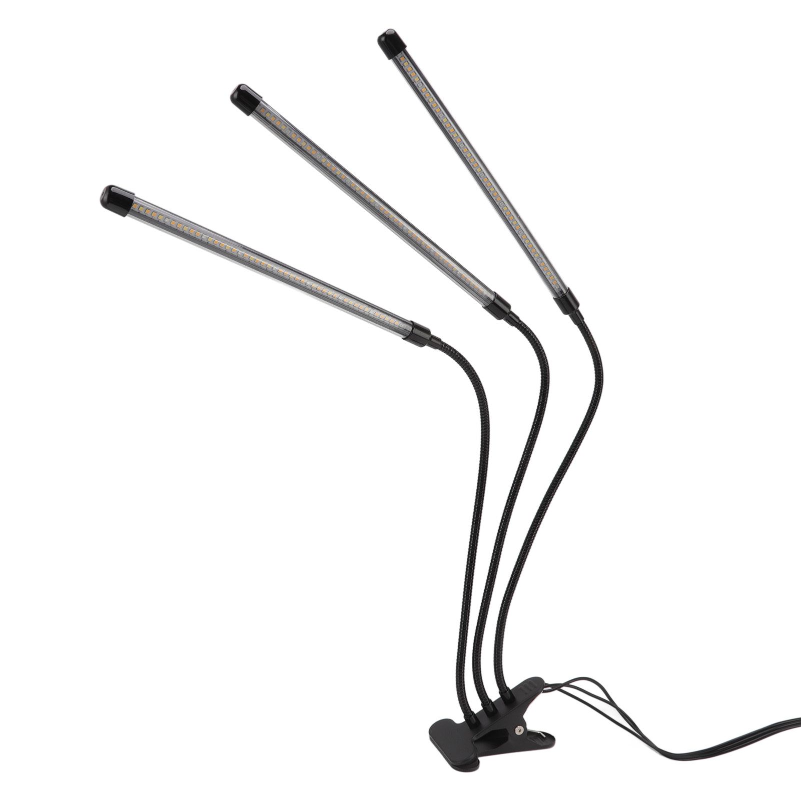 3 Head Clip Plant Light Full Spectrum Red White Warm Light 10 Level Dimmable USB LED Plant Growing Lamp with Timer — image 6
