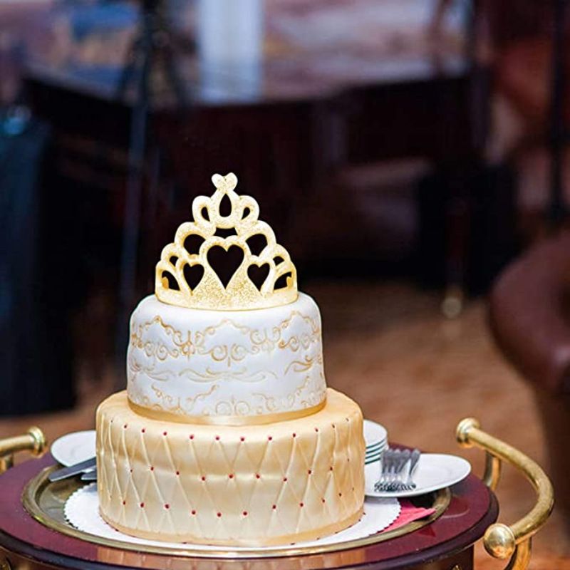 2 Pcs Crown Cookie Cutters Set Cutter Crown and Princess Crown Mold Cupcake Decorating Gumpaste Mould โ image 2