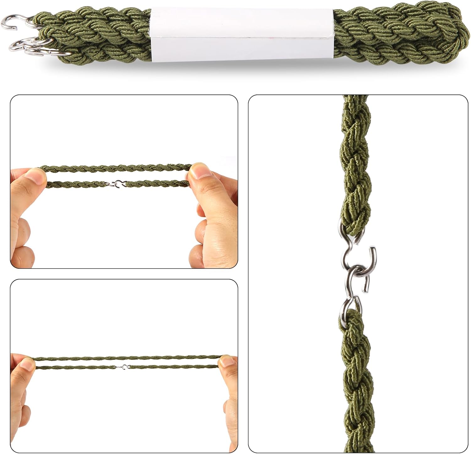 16pcs Boot Straps with Metal Hooks, Military Elastic Trouser Blousers Boot Bands Army Leg Strap Blousing Garters Accessories Part for Men Women โ image 4