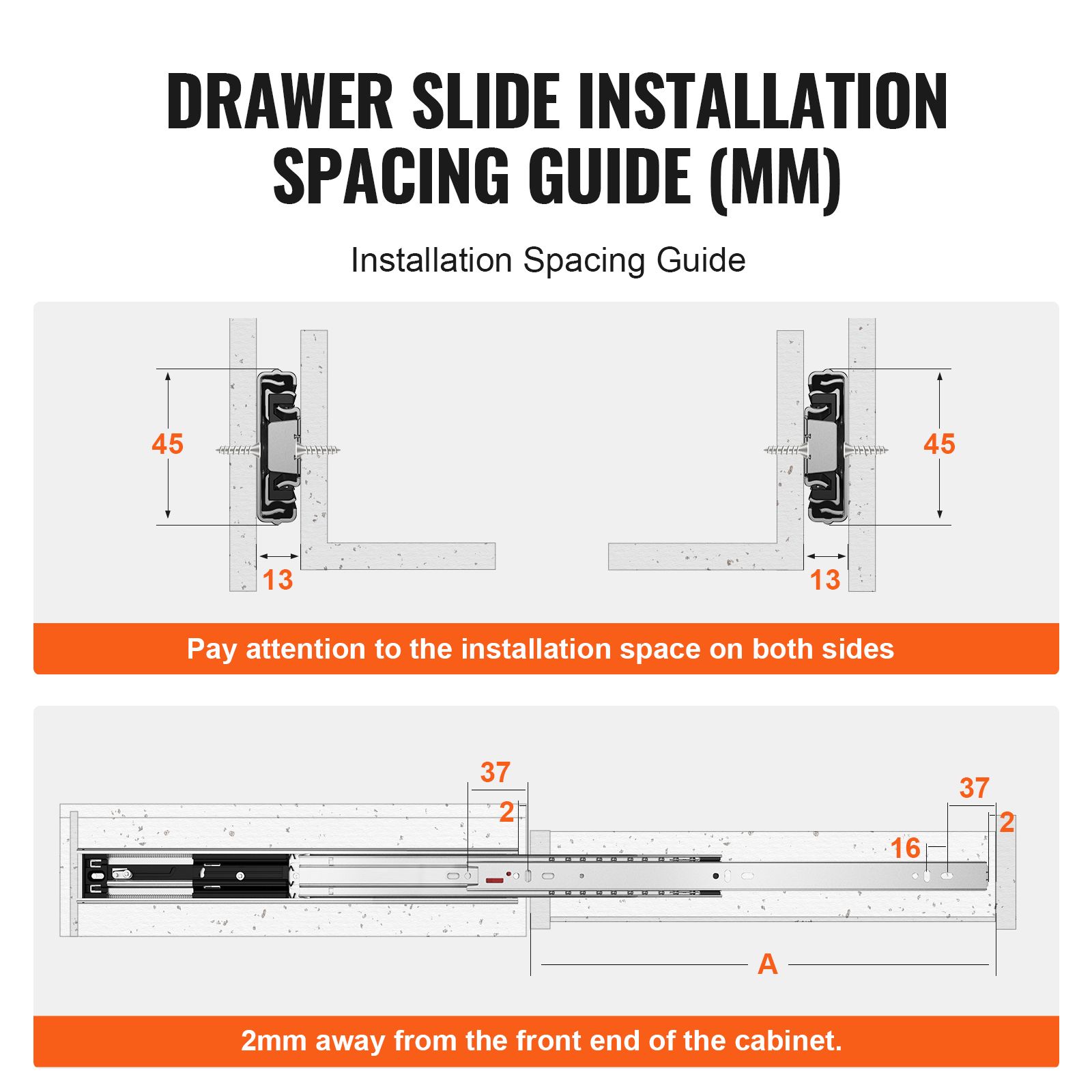 6 Pairs of 457.2mm Drawer Slides Side Mount Rails, Heavy Duty Full Extension Steel Track, Soft-Close Noiseless Guide Glides Cabinet Kitchen Runners with Ball โ image 6