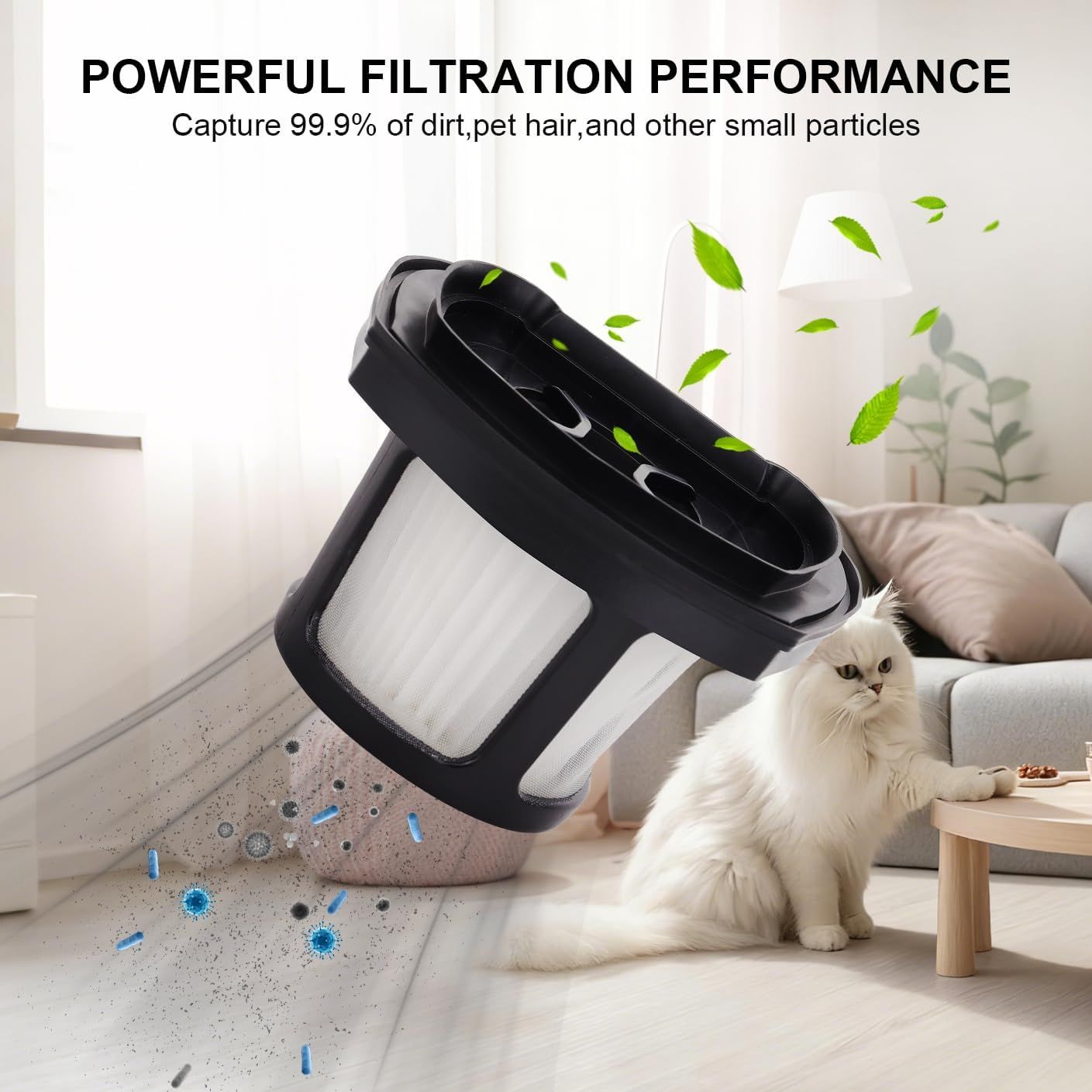 Hepa ilter Replacement Compatible with Bissell Pet Hair Eraser Hand Vacuum 2390A, 2284W, 2390, 2579, 2389, Part # 1614212 1614203 1614204-4 Mesh ilters and 6 โ image 4