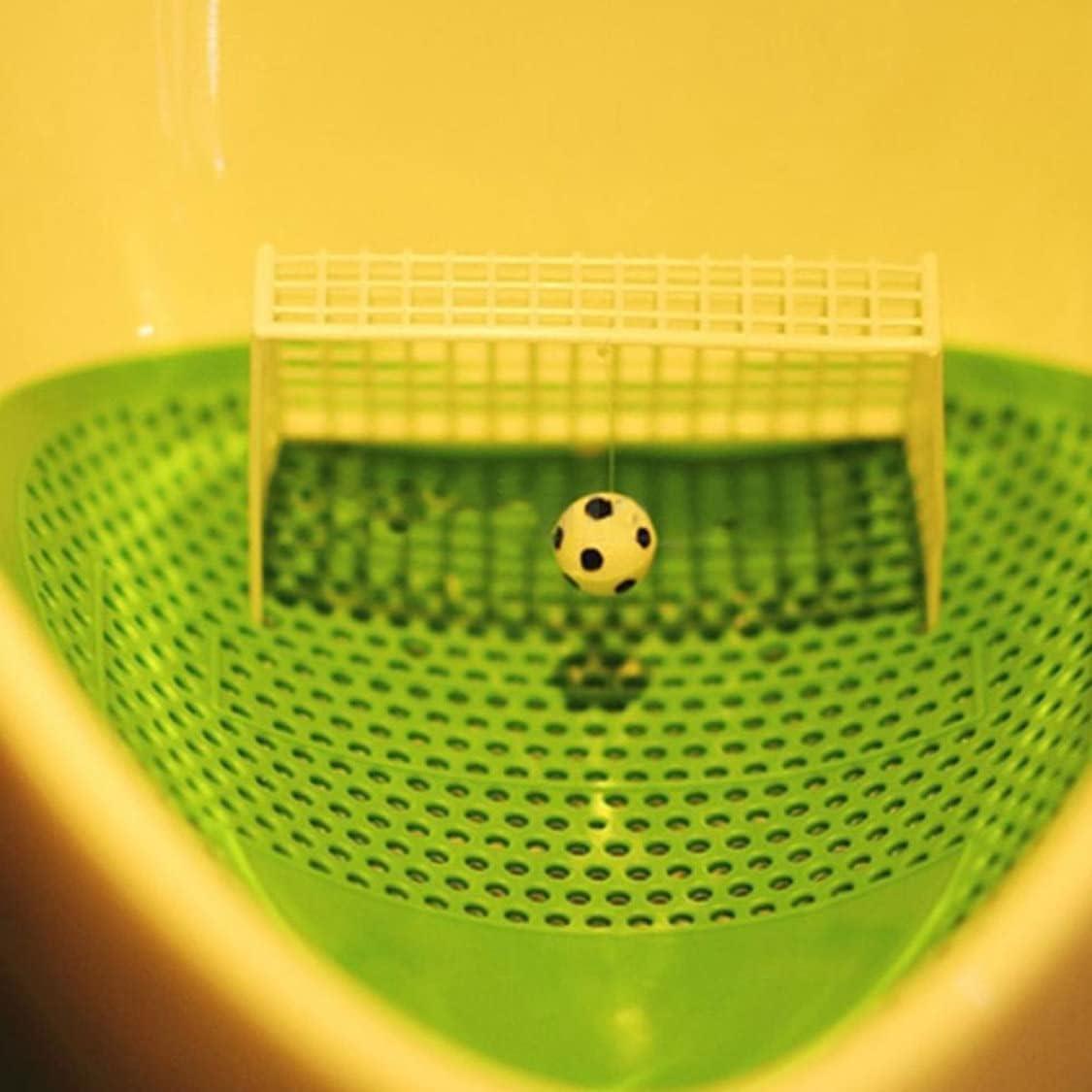 Urinal Screen Anti Odor Football Male Toilet Cleaner Splash Guards Soccer Goal Filter Mats Green 5PCS Urinal Screen Urinal mats Urinal Sieve Football Male — image 6