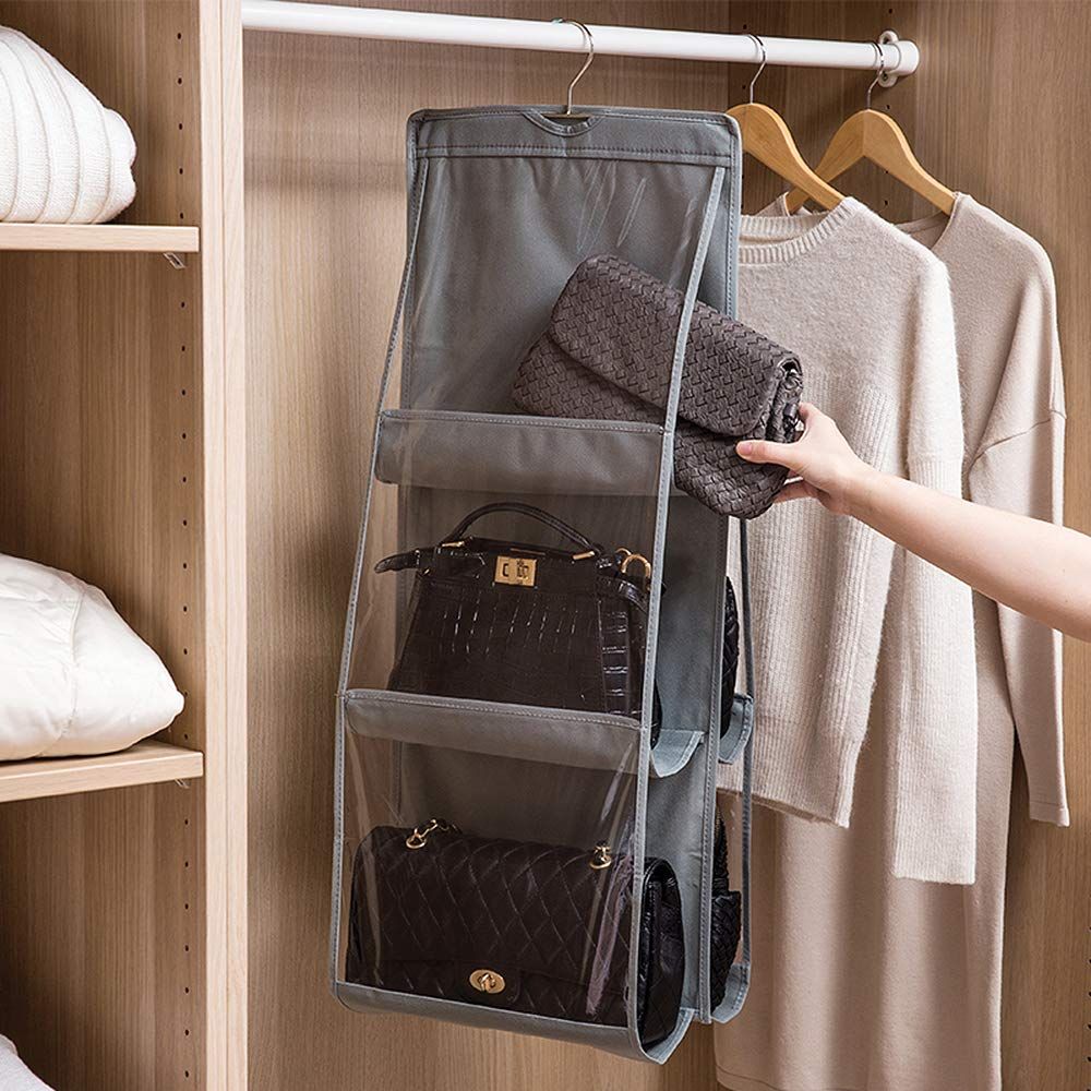 Purses Hanger Hanging Handbag Organizer Bags Storage Holder for Closet with 6 Larger Pockets large capacity โ image 3