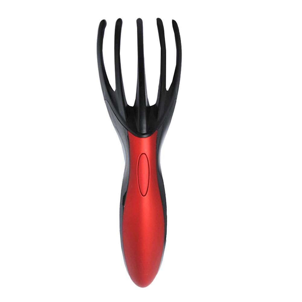 Finger Gripper Claw Massager Electric Head Massager Octopus Scalp Stress Relax -Red — image 3