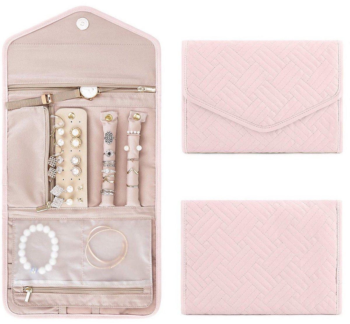 1 piece jewelry storage bag - portable jewelry bag Suitable for earrings - Storage accessories - Jewelry holder organizer - Travel jewelry organizer - Jewelry