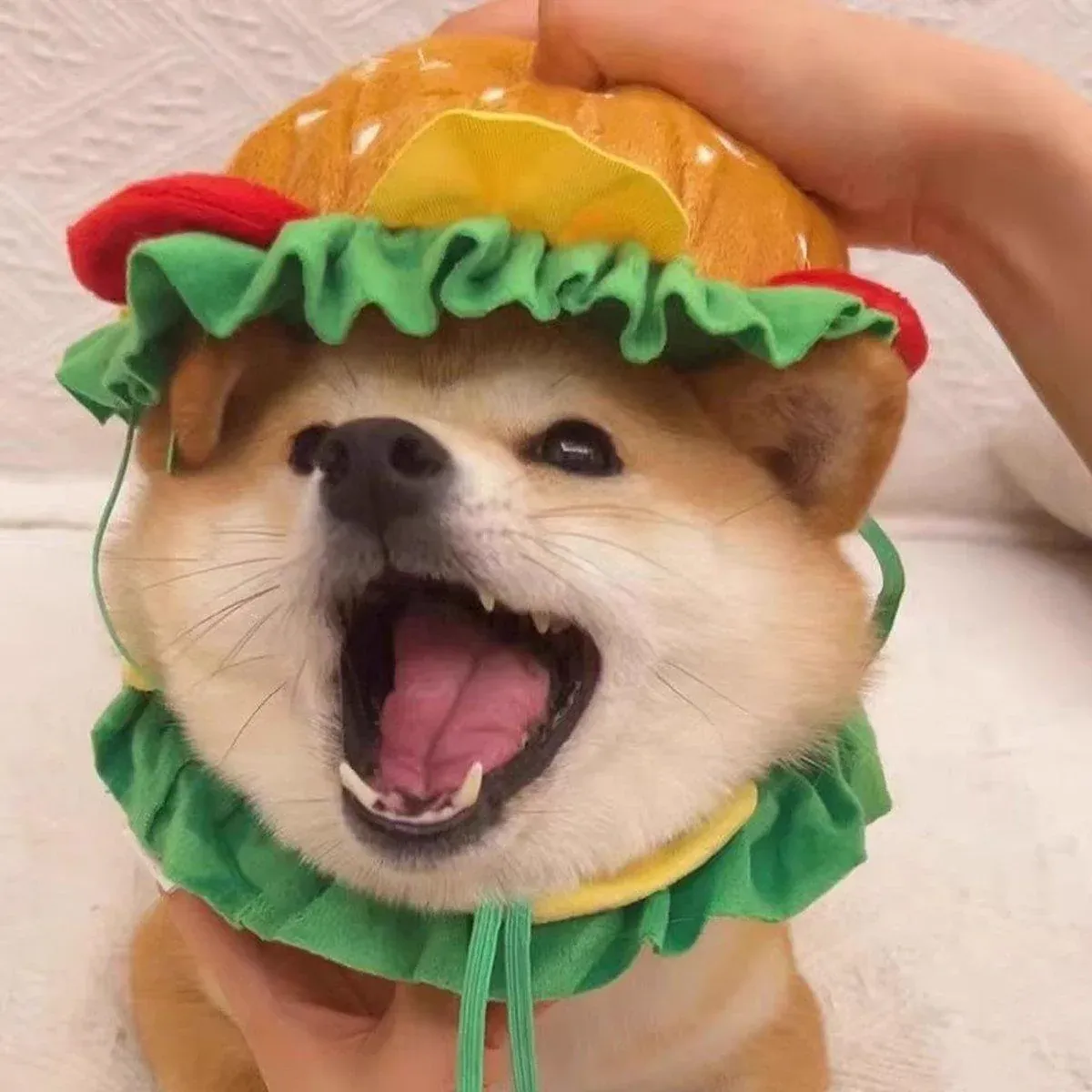 Cute Pet Hamburger Headgear Headdress for Dogs Cats Fun Costume Pet Accessory - Medium — image 6