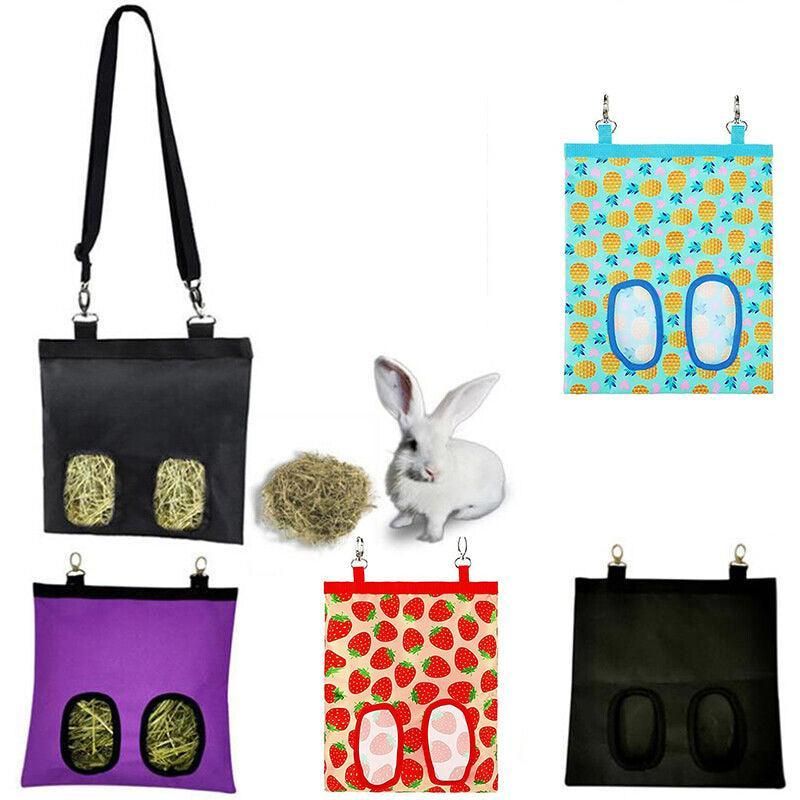 Hay Bag Guinea Pig Rabbit Feeding Bag Animal Hay Feeder Bag Hanging Feeder - Yellow โ image 5