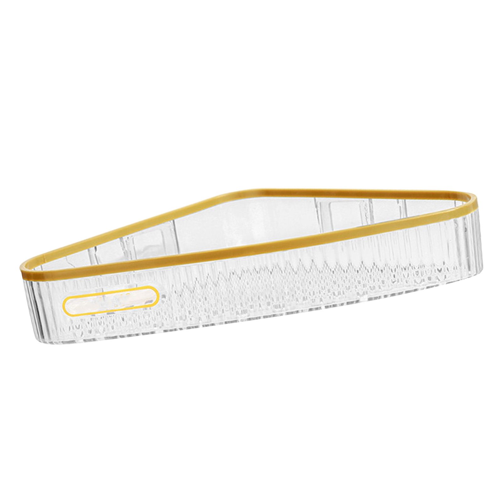 Wall Mounted Storage Rack Punch Free Shower Caddy Shelf Bathroom No Drilling Storage Rack for Household Triangle โ Transparent โ image 6