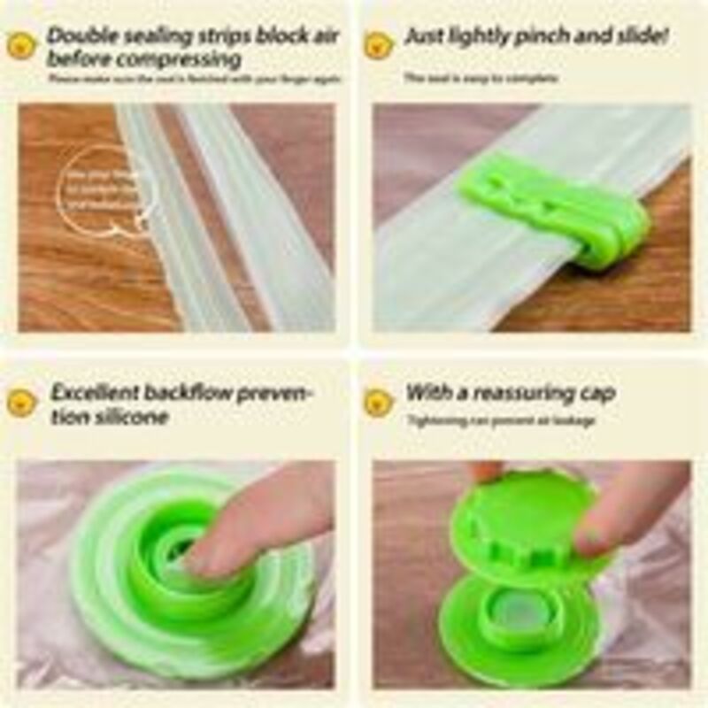 4 Pack XL Vacuum Storage Bags for Clothes Quilts and Bedding, 120 × 100cm — image 4