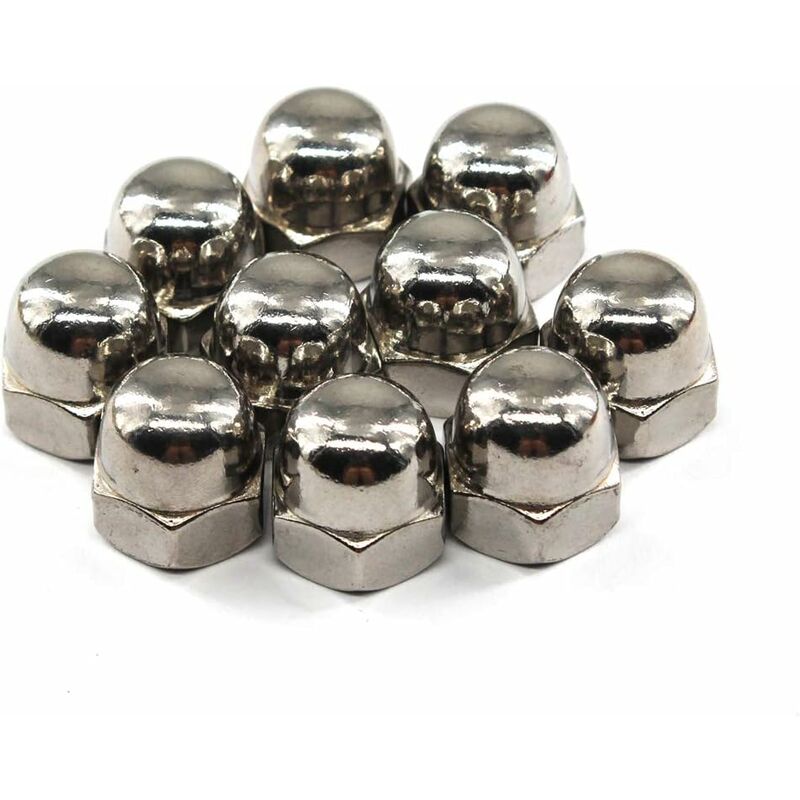 M6 Acorn Cap Nut Hex Nut Set 304 Stainless Steel (30 pcs) — image 2