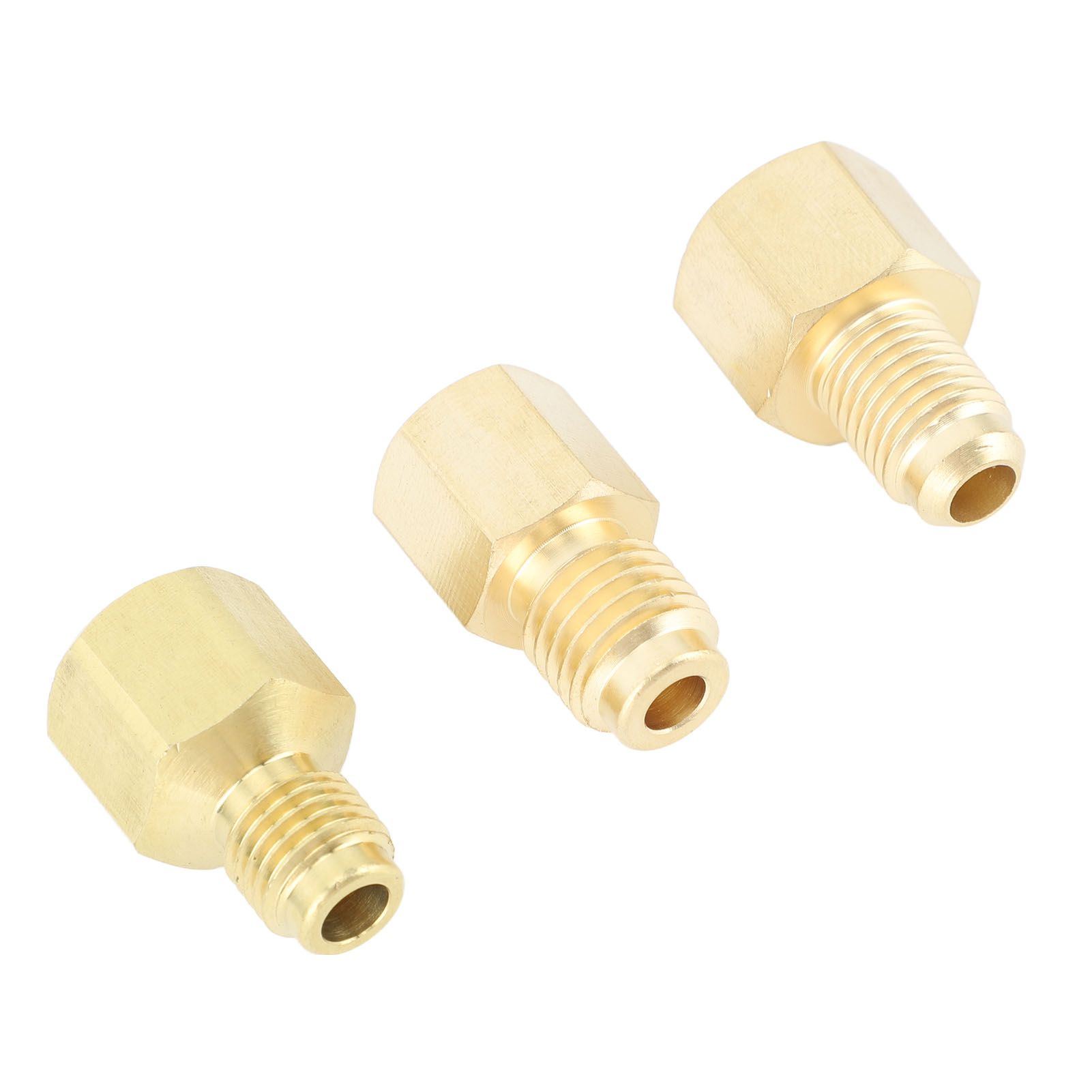 3pcs Air Conditioner Brass Adapter Durable Vacuum Adapter Portable Charging Vacuum Port Adapter for Home Appliances — image 6