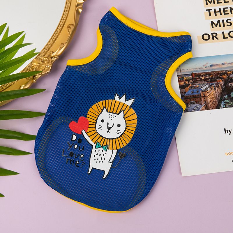 Pet Mesh Vest Dog Cat Clothing Lelemiao Polyester 6XL