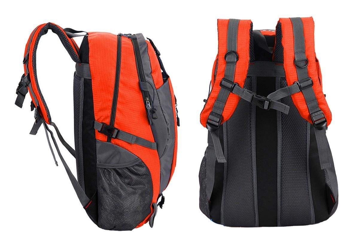 Water-resistant Hiking Backpack Travel Camping Nylon Outdoor Bag for Men and Women -Orange โ image 3