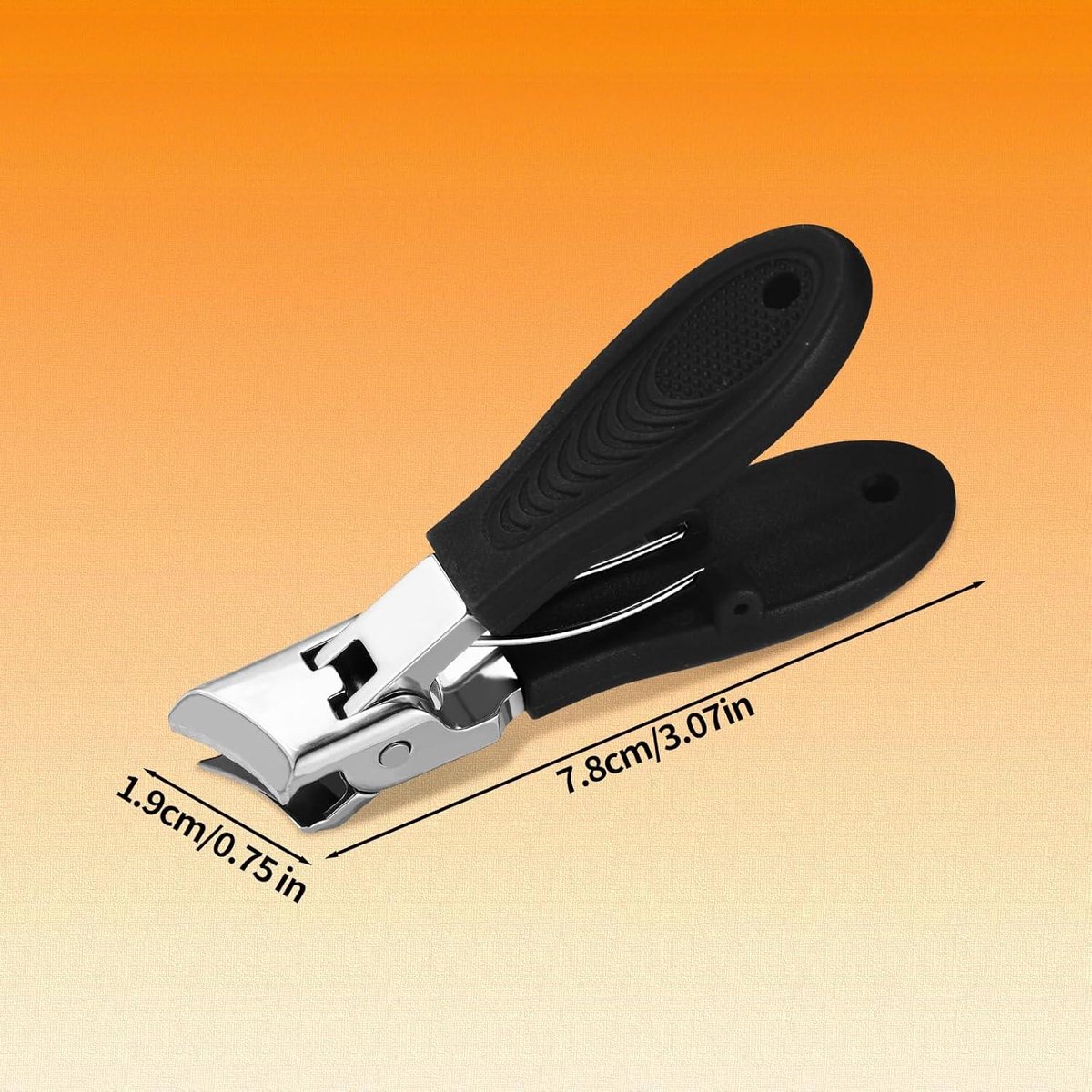 Wide nail clippers 78 x 19 cm - Anti-splash angled nail clippers with wide opening - Nail clippers for hands and feet - Pedicure and manicure tool for men and โ image 6
