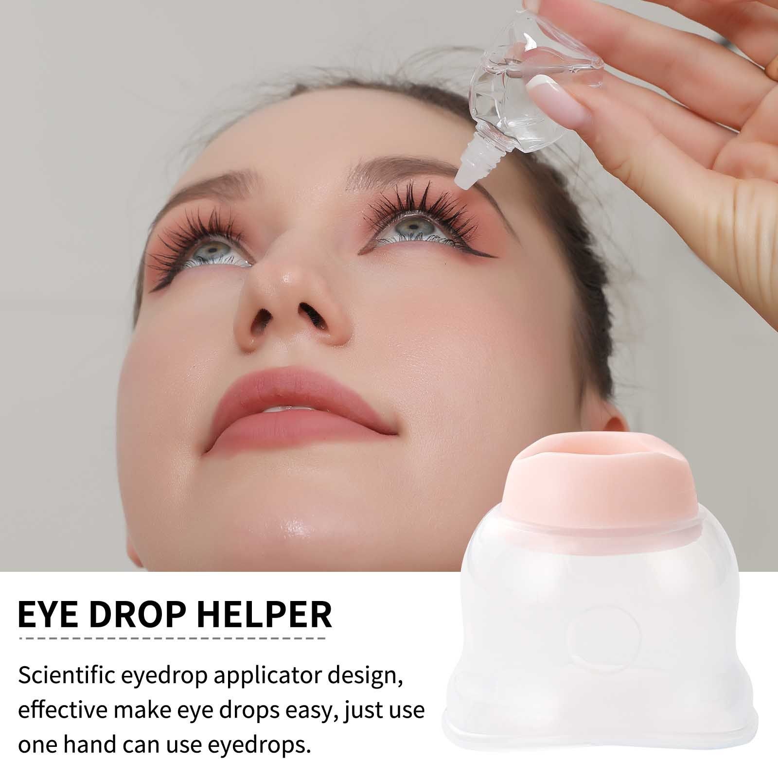 Eye Dropper Adapter, Reusable Ergonomic Dispenser Compatible with Most Standard Bottles, Hygienic One-Hand Operation Blue — image 3