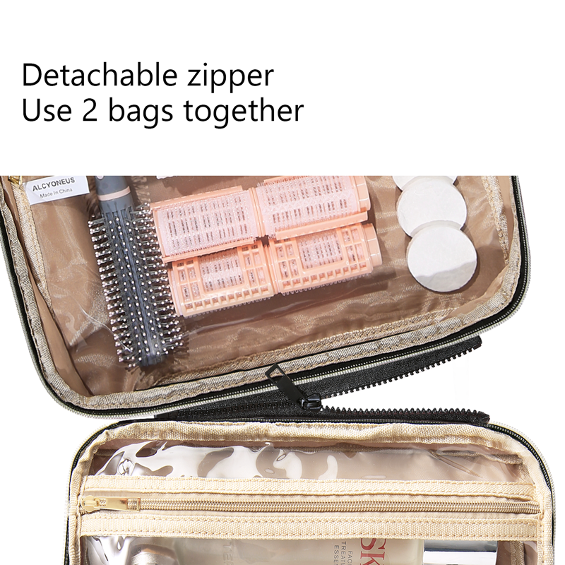 Ladies toiletry bag - Men's toiletry bag - Travel toiletry bag - Portable hanging storage box - Suitable for travel size shampoo, conditioner, skincare — image 6