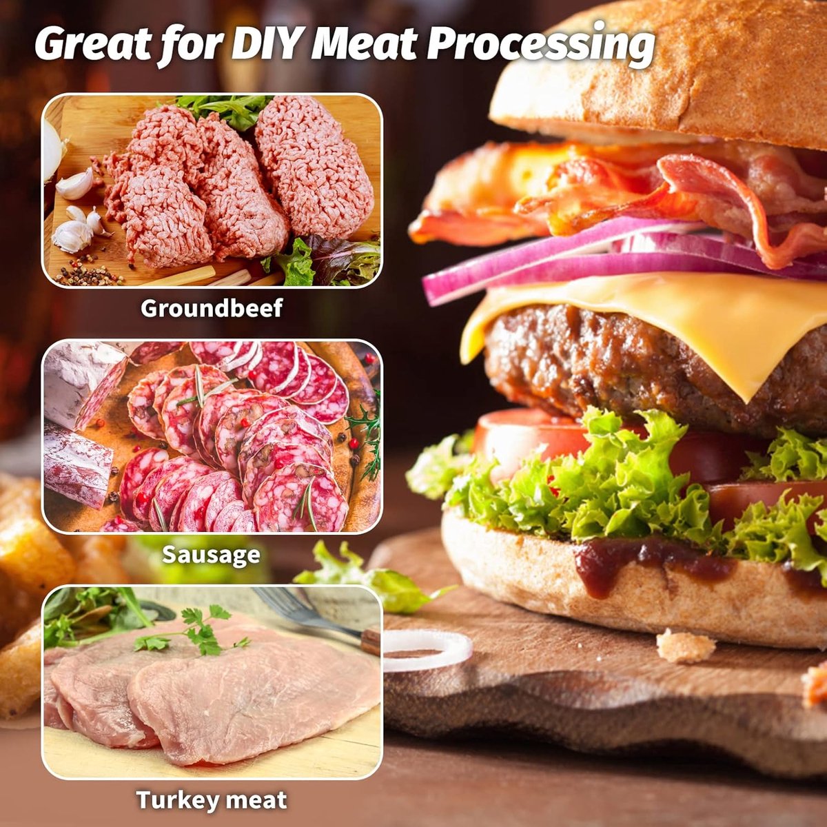 Meat Press - Burger Meat Press - Hamburger Mold - Kitchen Food Mold - Round Hamburger - Make Your Own Hamburgers - BBQ Accessories - For Delicious Hamburgers — image 2