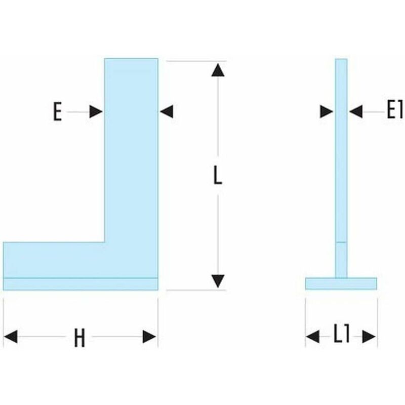 Single Hat Bracket 100 × 70 Mm Class Ii - Dela.1257.02 - Heel Bracket - Screwed-On Hat - Heel And Face Support - Ideal — image 2