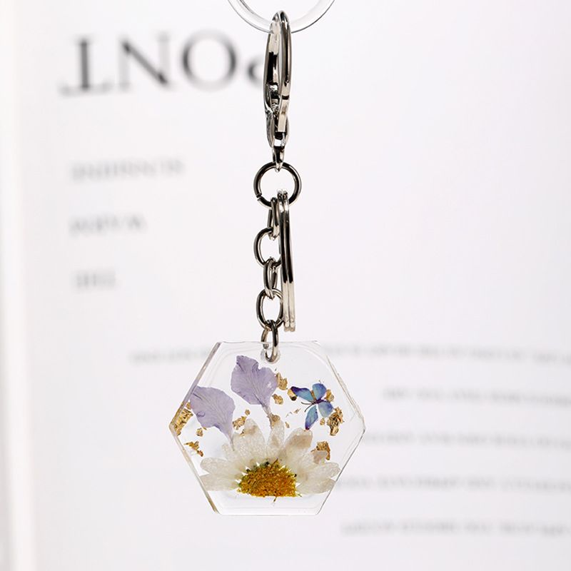3 pcs Pressed Flower Keychain, Keychains for Women,Handmade flower Keychain,Personalized Cute Keychain,Charm Keychain Presents — image 5