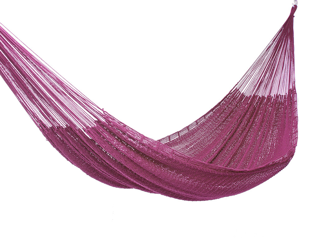 Outdoor undercover cotton Mayan Legacy hammock King size Mexican Pink — image 2