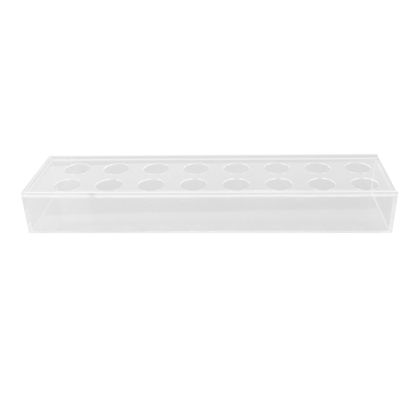 Rectangular Floral Centerpiece Clear Acrylic Flower Vase for Dining Table Wedding Party Home 16 Hole — image 4