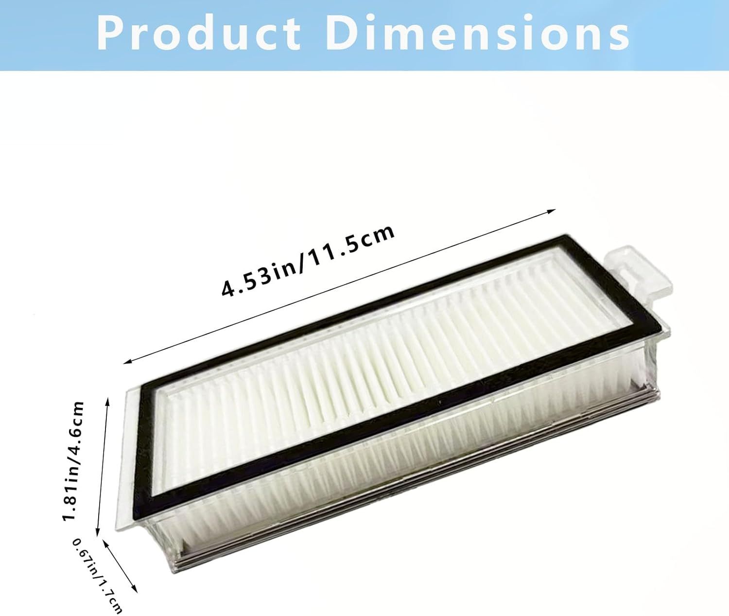 Vacuum Filter Replacement Compatible with Xiaomi Roborock Q7 Q7+ Q7 Max Q7 Max+ Q5 Pro and Q5 Pro+ Robot Vacuum Cleaner (Not Fit for Q5 Q5+ S8 Pro Ultra S8+ โ image 4
