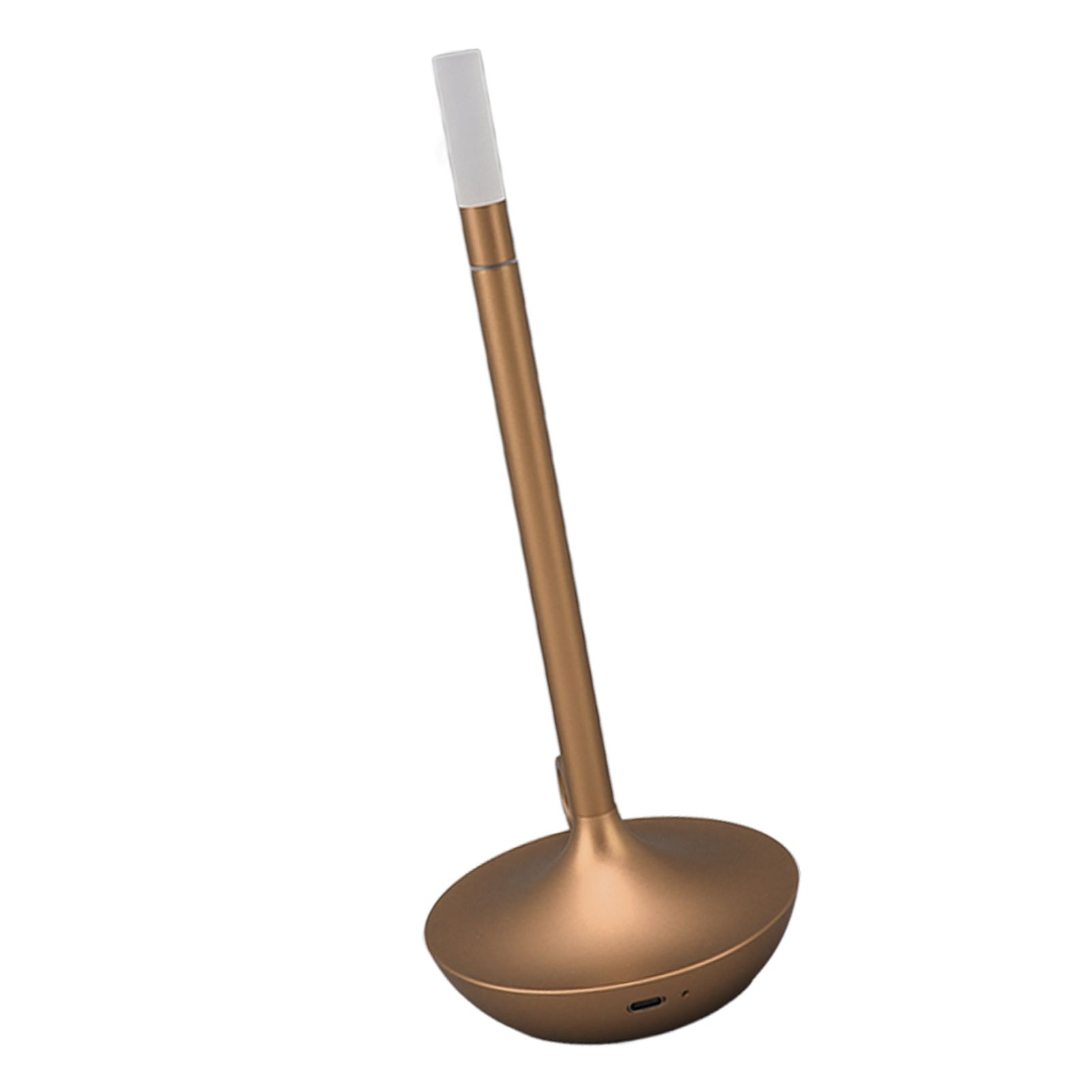 Cordless Table Lamp Innovative Candle Shape 3 Levels Brightness Dimmable Rechargeable LED Desk Lamp Gold โ image 3