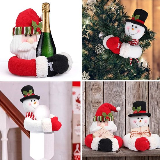 Christmas Themed Curtain Ties - (Set of Two) - Curtain Ties - Curtain Hooks - Snowman Design - Suitable for curtains, windows, wine bottle decorations — image 4