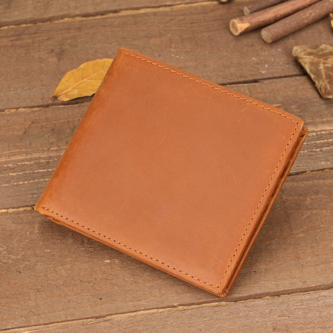 Style 1 To My Son Embossed Genuine Cowhide Leather Men's Wallet (Gift Giver: Love Mom) - Anti-Theft RFID Blocking - Personalized Dad & Mom Gift โ image 5