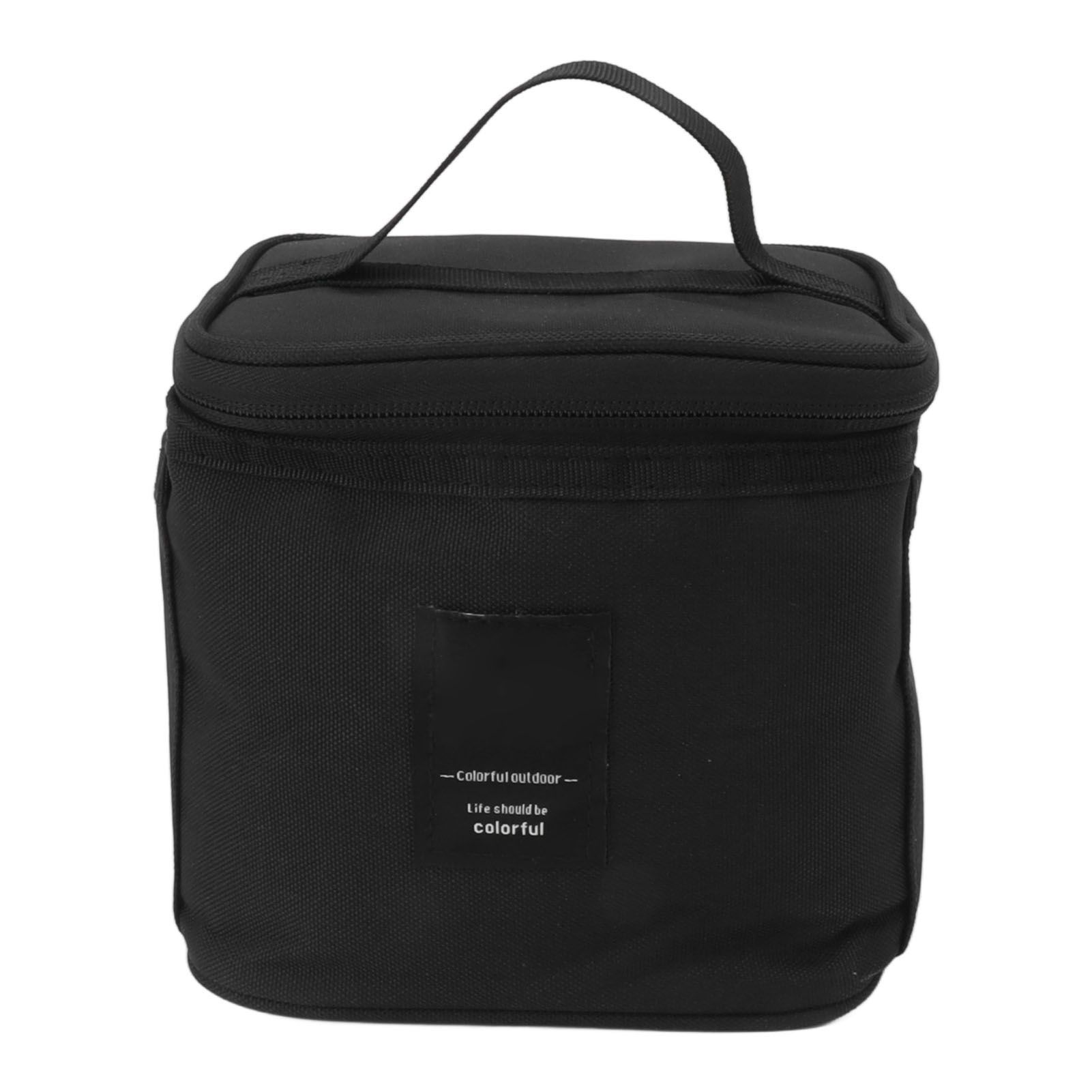 Spice Bottle Carry Bag Removable Inner Divider Oxford Cloth Portable Seasoning Jar Bag for BBQ Picnic Camping Black โ image 6