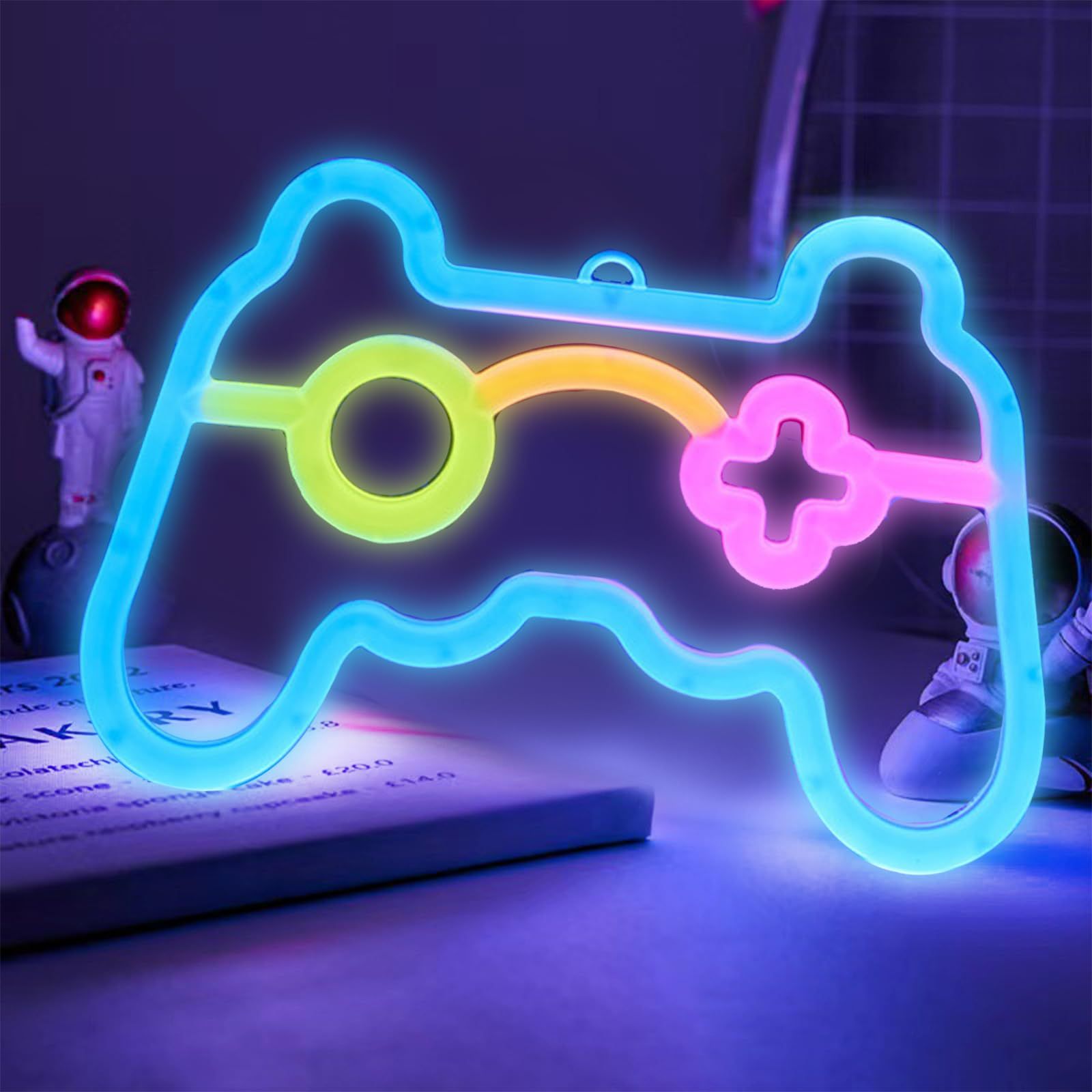 Game Neon Sign, Game Controller LED Neon Signs for Gamer Room Wall Bedroom Decor, Gamer Gifts Neon Lights for Boys Teen Gaming — image 3