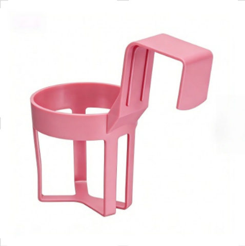 Pink Car Cup Holder โ Universal Vehicle Drink Organizer, Portable Beverage Rack (Set of 4)