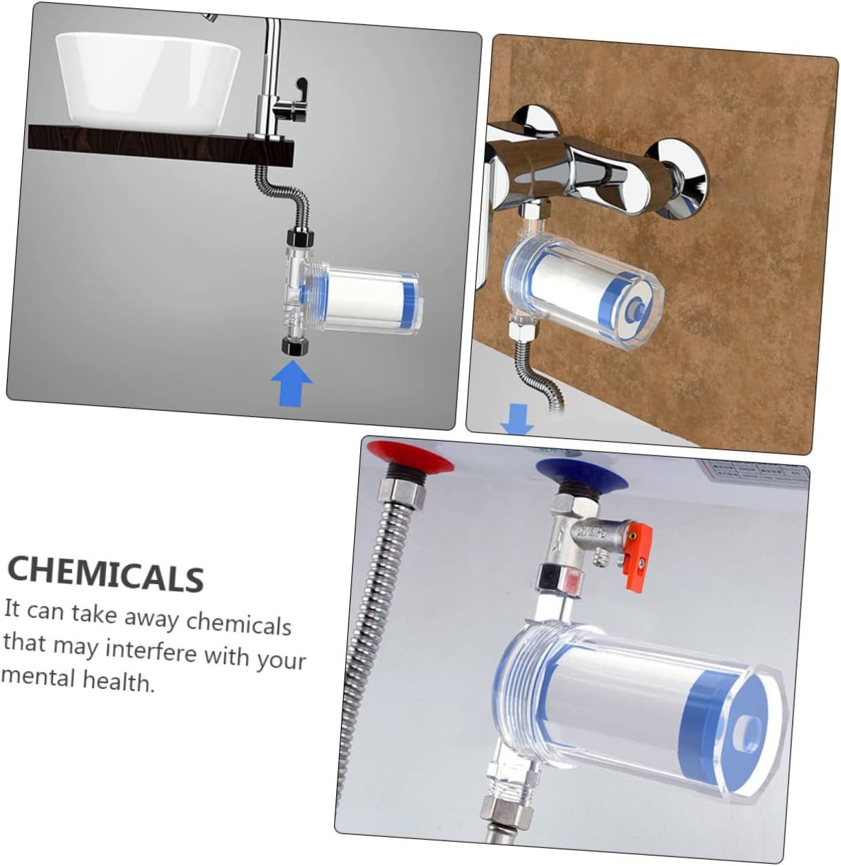 Shower Filter 1 Pc Filter Pp Household Water Purifier Shower Head Softener Shower washing machine Faucet water filter — image 2