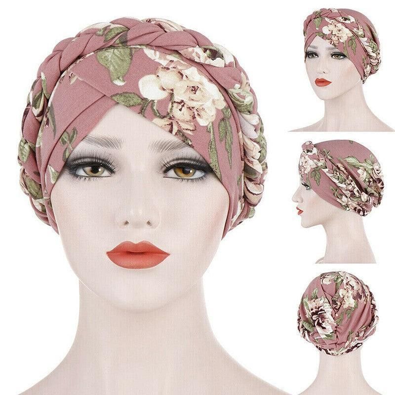 Women Floral Turban Head Wrap Cap Comfortable Chemo Headscarf Headwear - Blue โ image 6