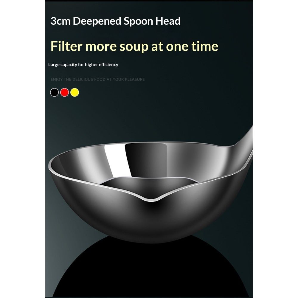 Oil Separating Stainless Steel Soup Ladle/Grease Trap Long Spoon/Fat Separator Serving Spoon/Healthy Lifestyle/Kitchen Accessory โ image 4
