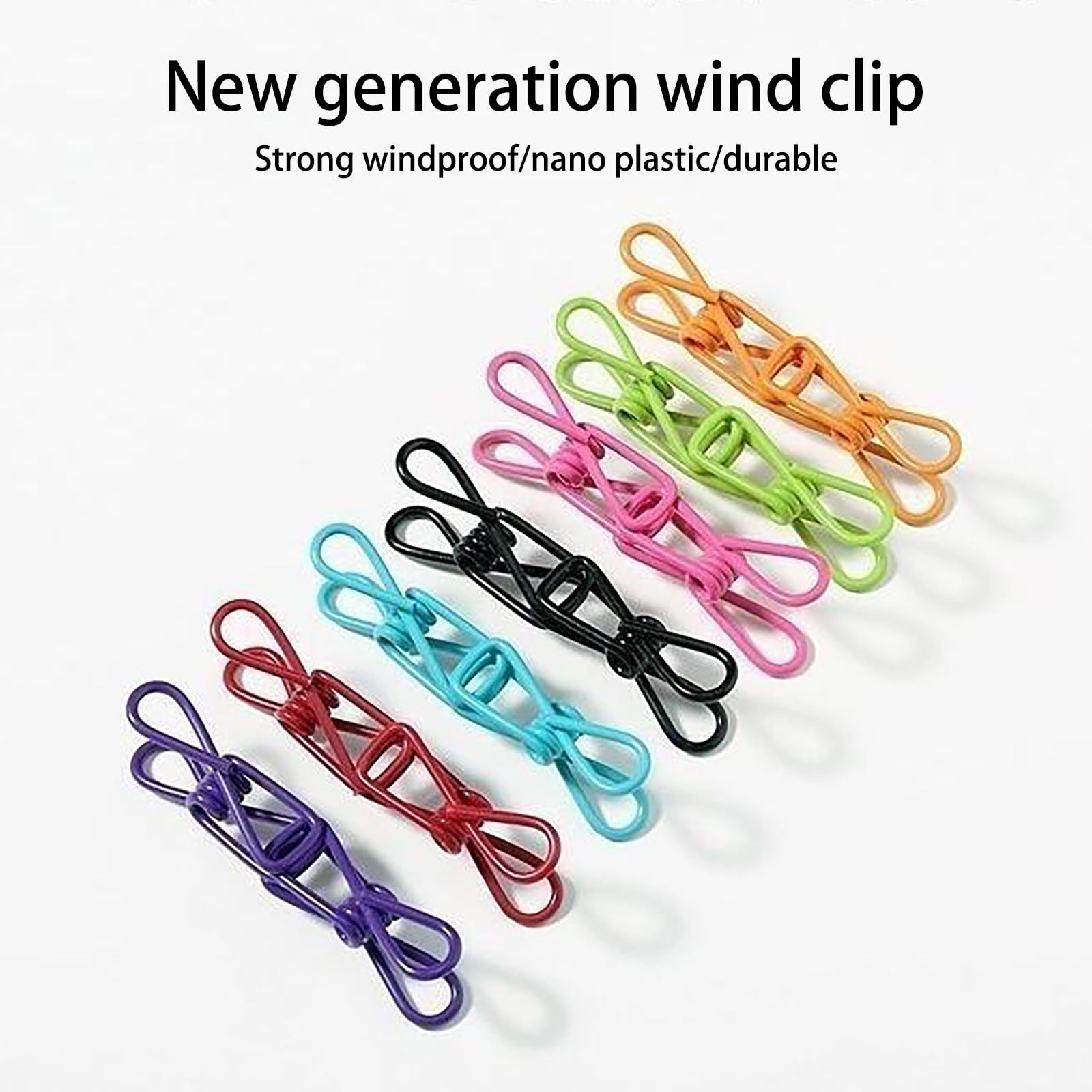 Colored Clips ! 20 Colorful Storage Hook Clips, 20 Pack Assorted Chip Bag Clips Utility Pvc 2 Inch Coated Colorful Sealer for Sealing Food Paper Holder Clip β image 2