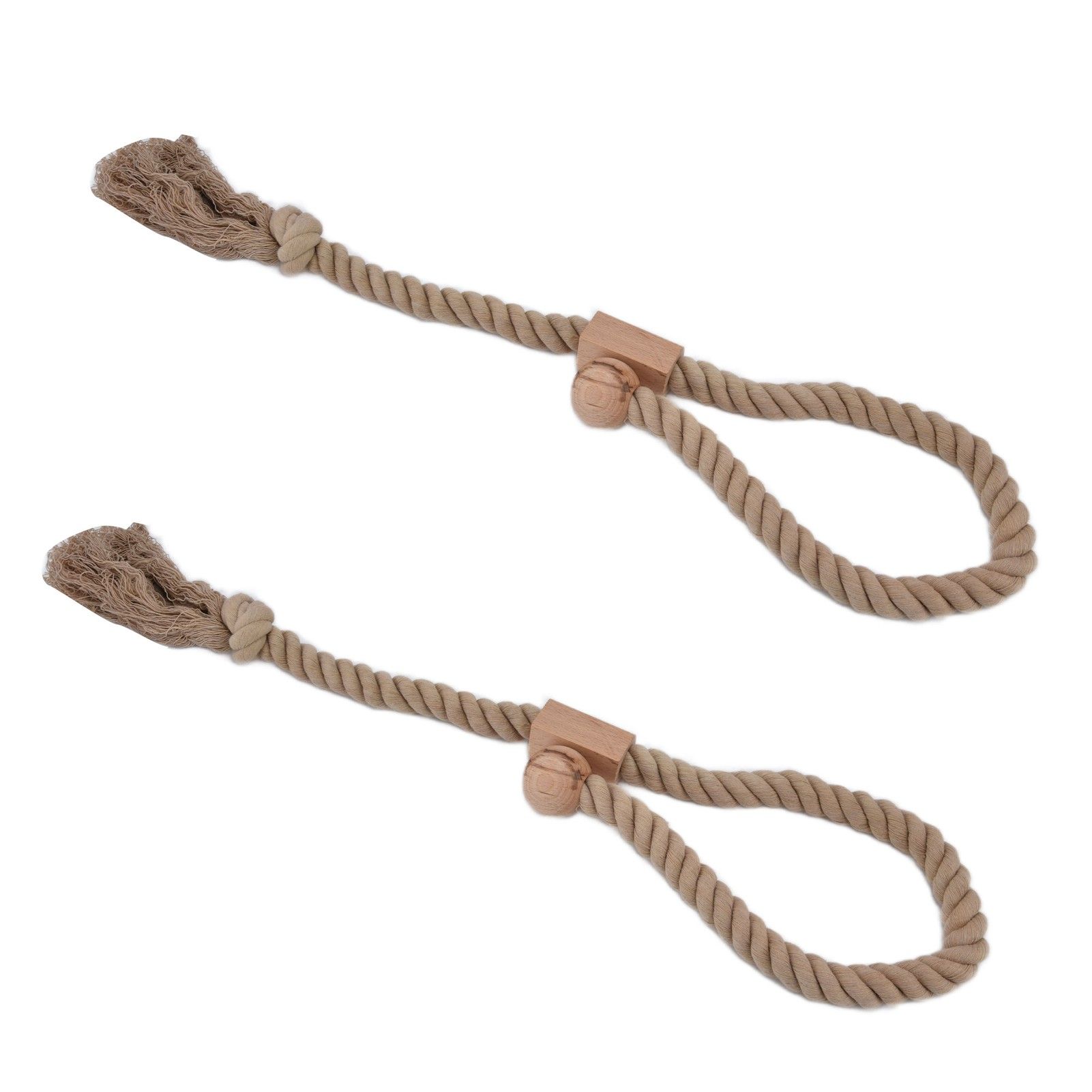2PCS Curtain Tieback Cotton Curtain Holdback Rope Curtain Magnetic Cord for HouseholdDark Color — image 2