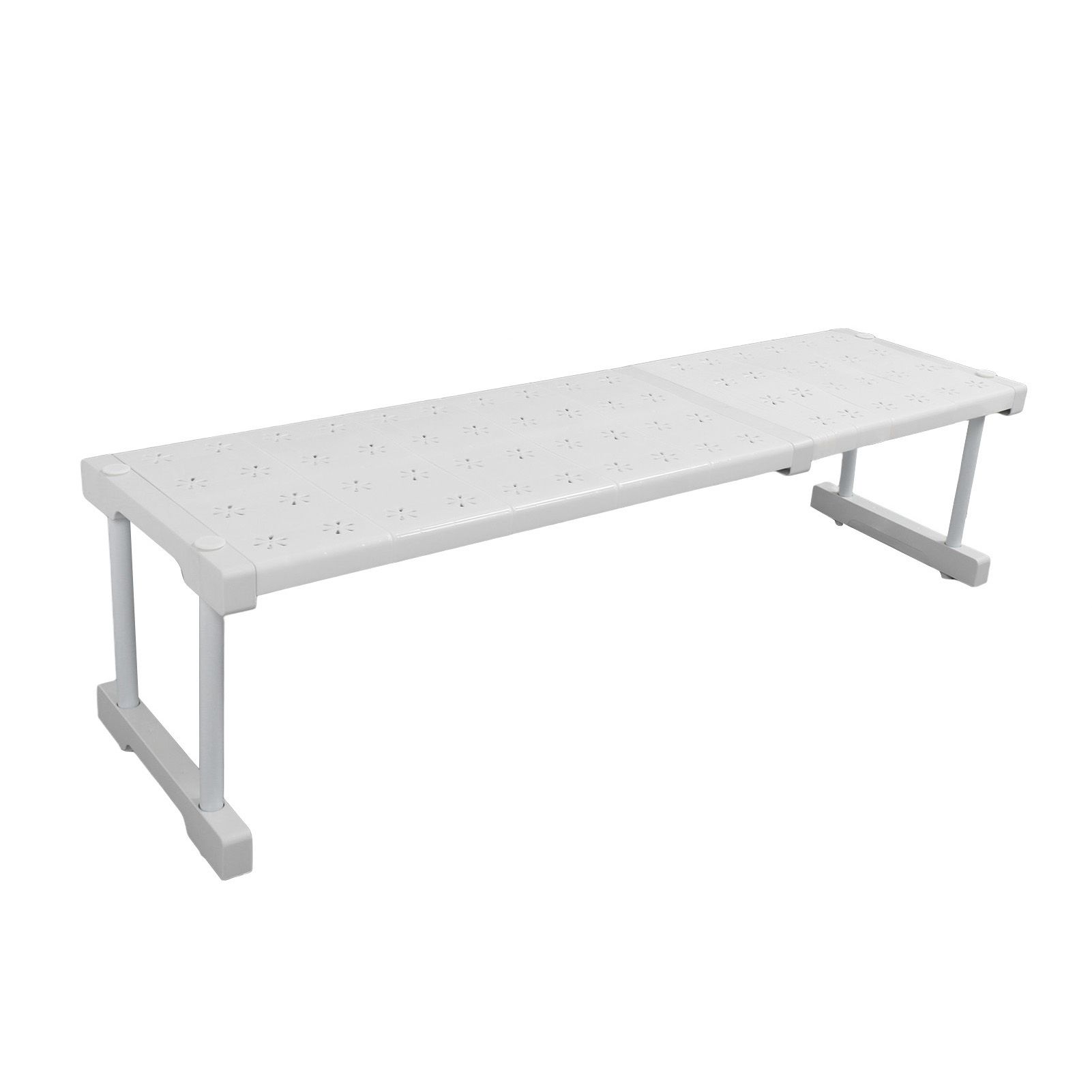 Expandable Closet Shelf Organizer Adjustable Space Saving Wardrobe Sink Tension Shelf 24cm Width 22cm Height Length 67 to 88cm/26.4 to 34.6in — image 6