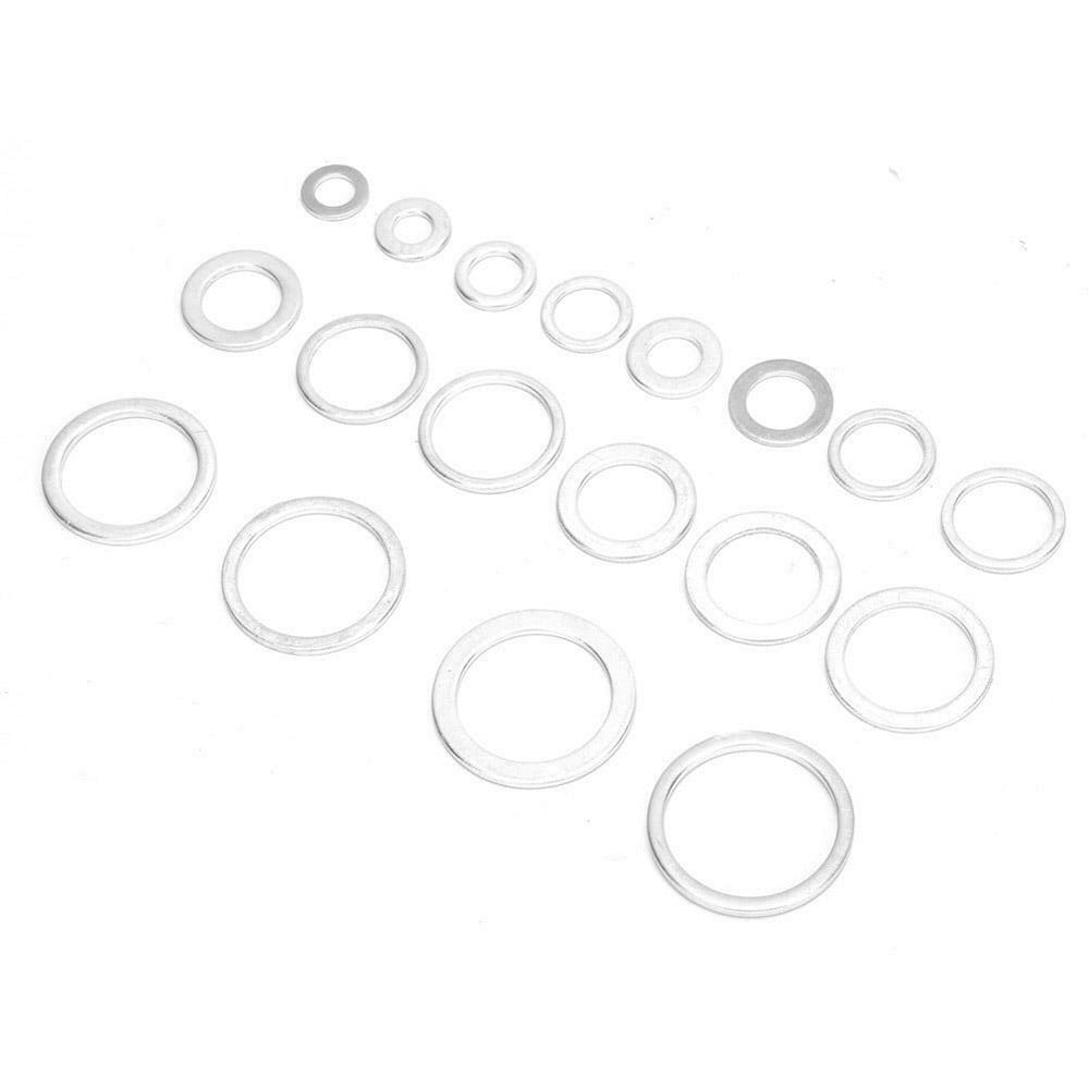 18Sizes 450Pcs Car Engine Oil Drains Plug Aluminum Washer Gasket Nut Bolt Set Sealing Ring O Rings Kit Set Smile Home — image 6