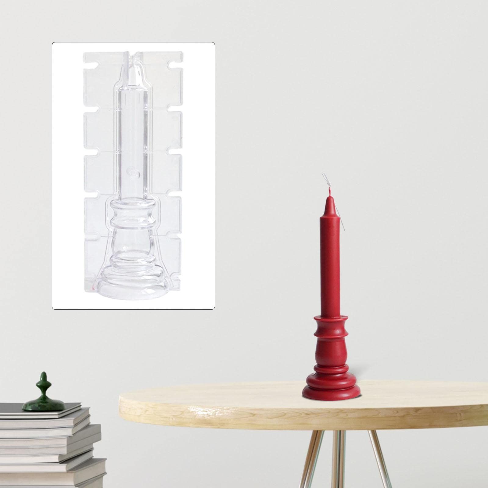 Candle Making Mould Candlestick Shape Decoration Handmade Accessories Supplies Crafting Portable Tool Cylinder DIY Birthday, Medium — image 3
